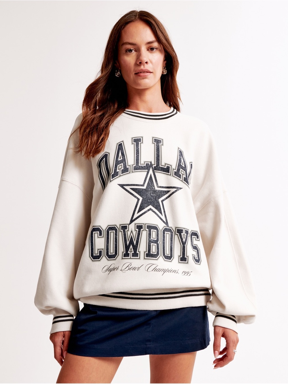 Abercrombie & Fitch NFL Dallas Cowboys Super Bowl Champions 1995 Sweatshirt L
